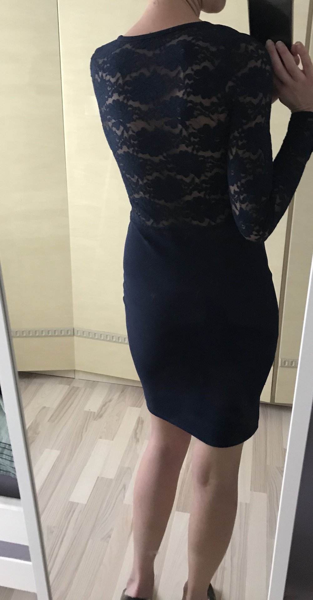 Kleid gr.36 marineblau 