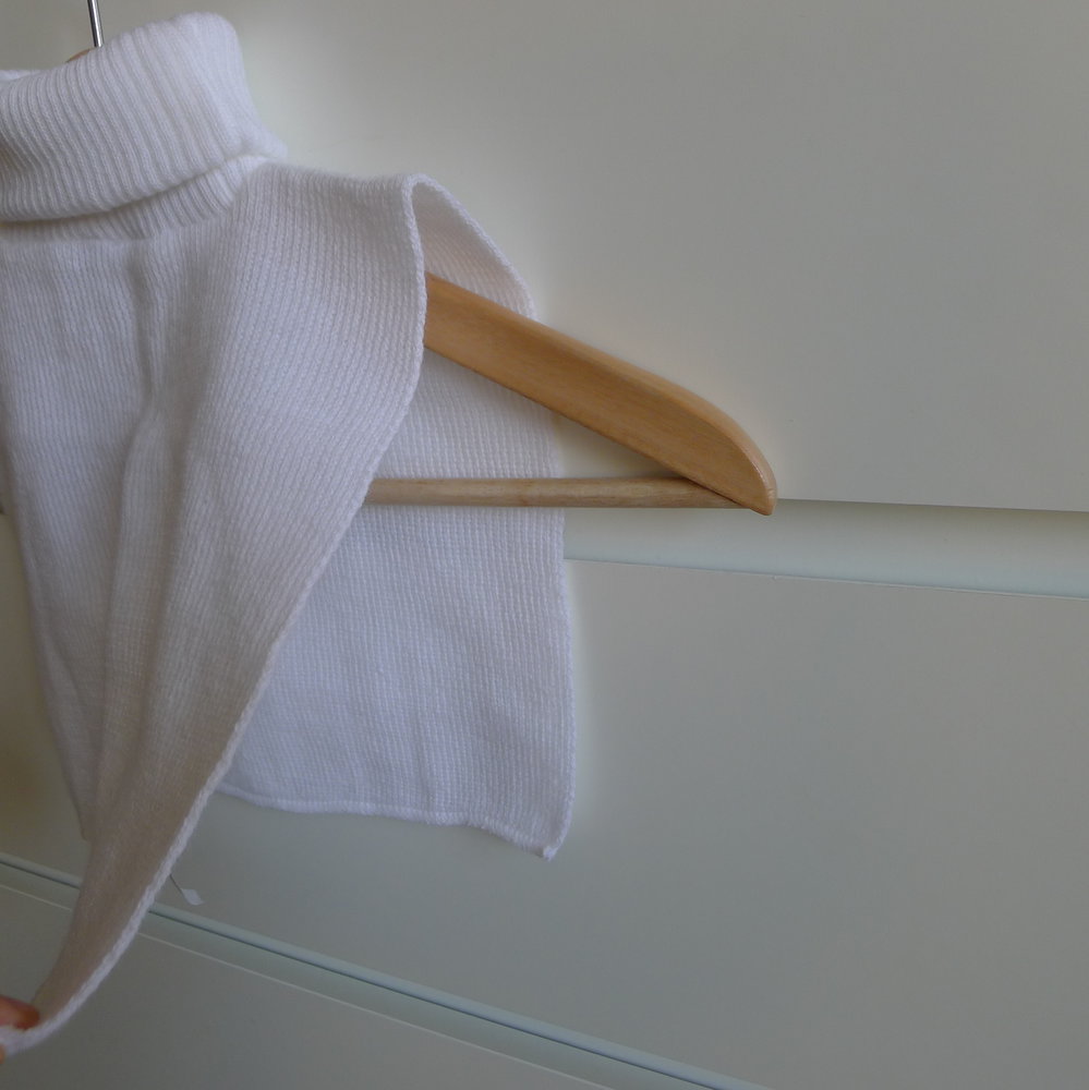 Weißer Rollkrageneinsatz | true vintage | absolut kultig und originell | 70er