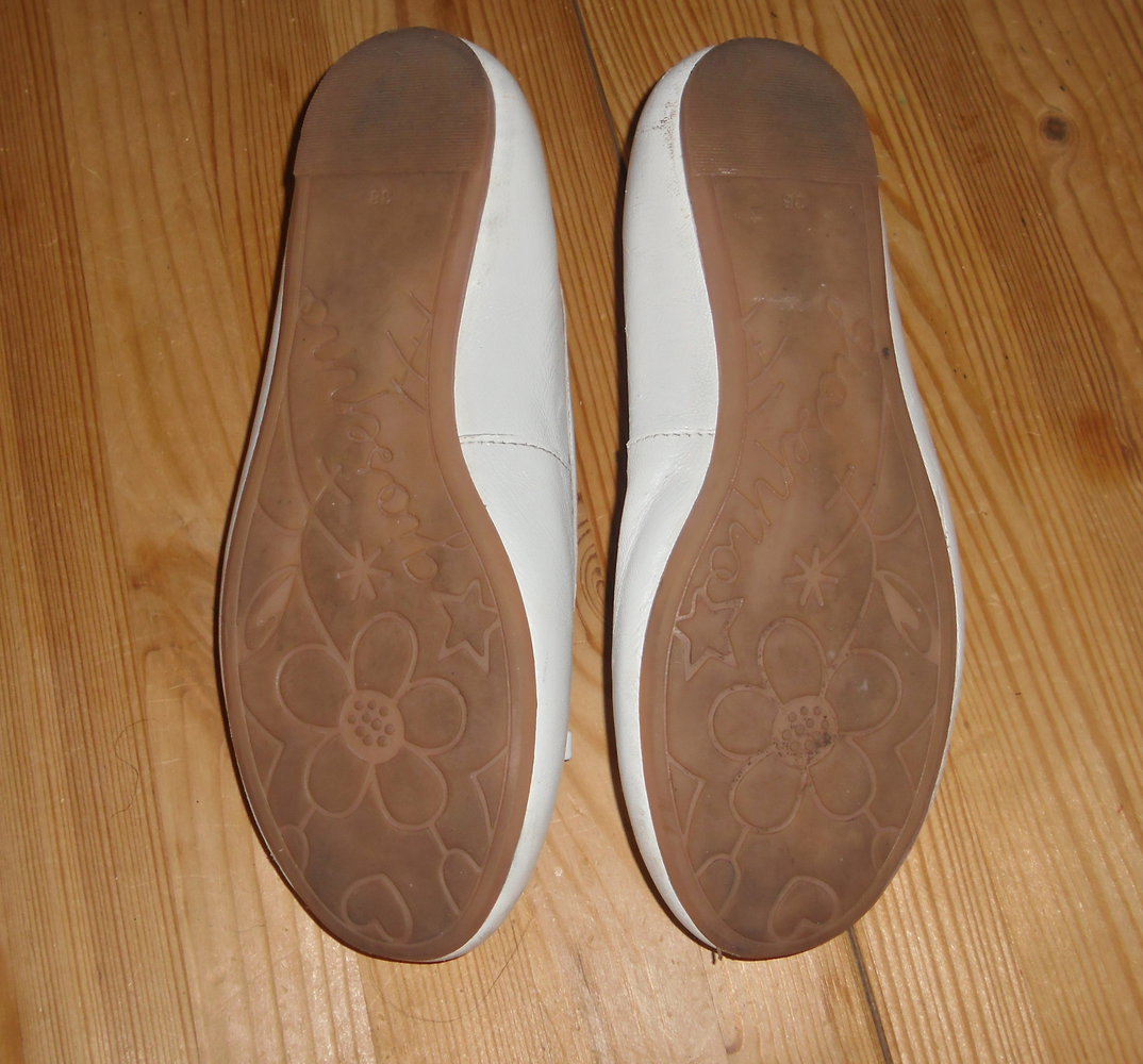 Gioseppo-weiße echt Leder Ballerina Gr.38  