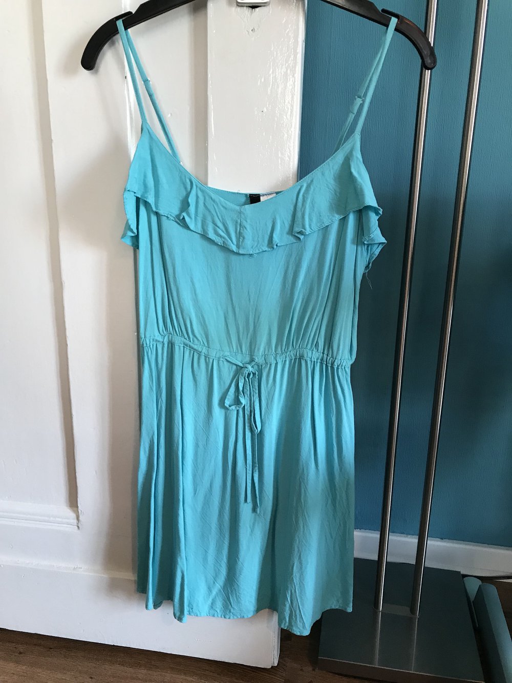 Strandkleid türkis von H&M, Größe 36