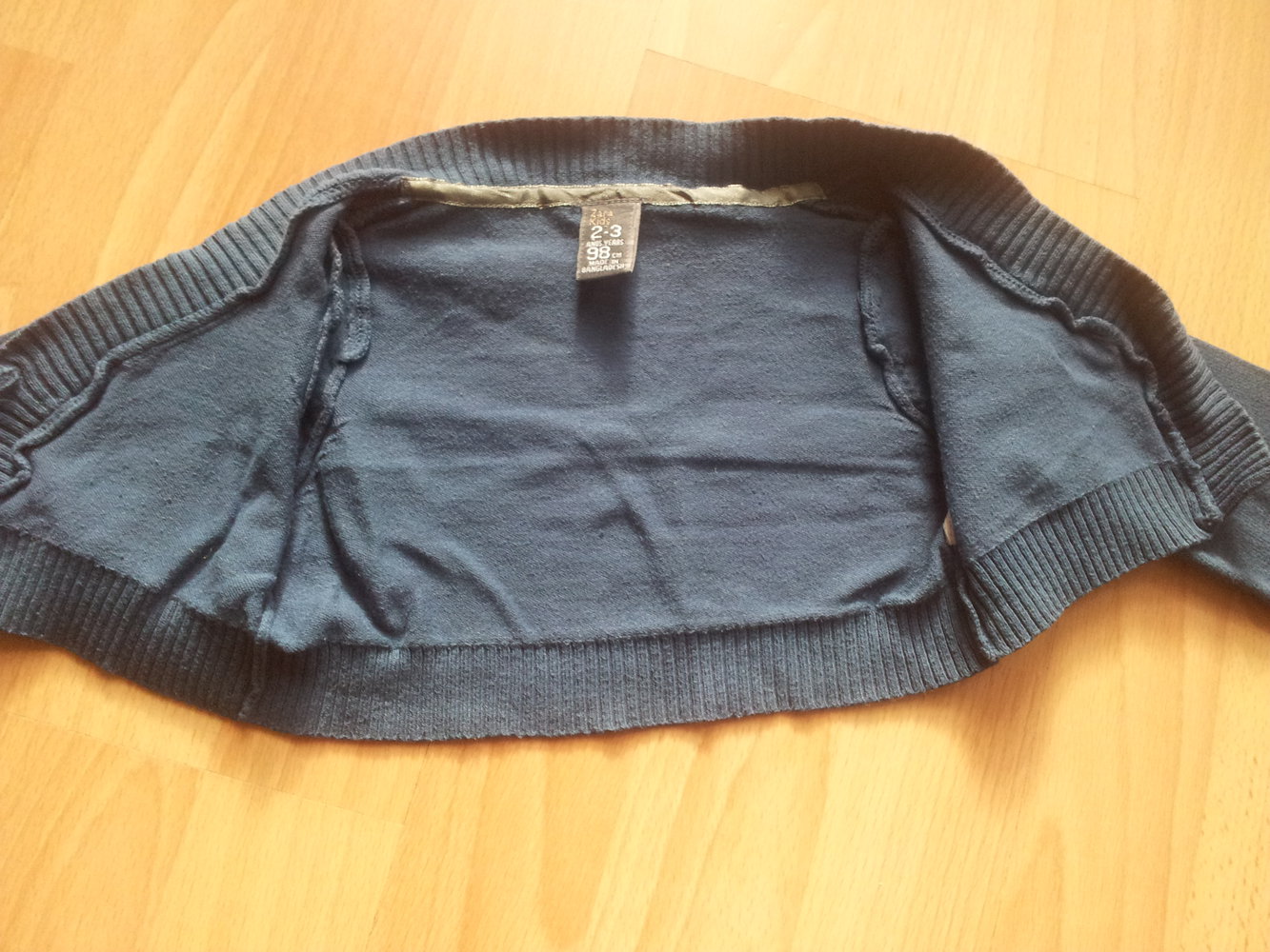 Bolero Jäckchen dunkelblau Zara Gr. 98 