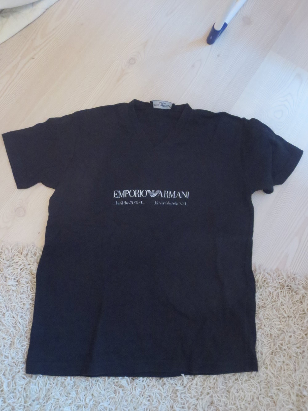 schwarzes T-Shirt von Armani