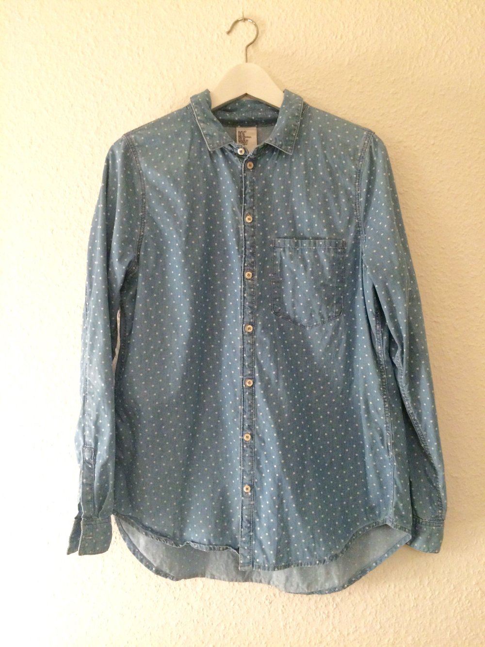Jeanshemd, gepunktet 