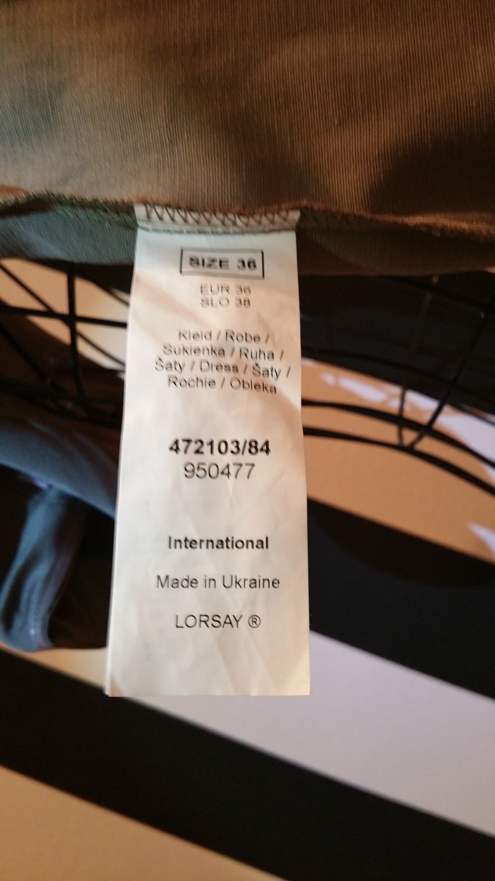 Bandeau Kleid, khaki