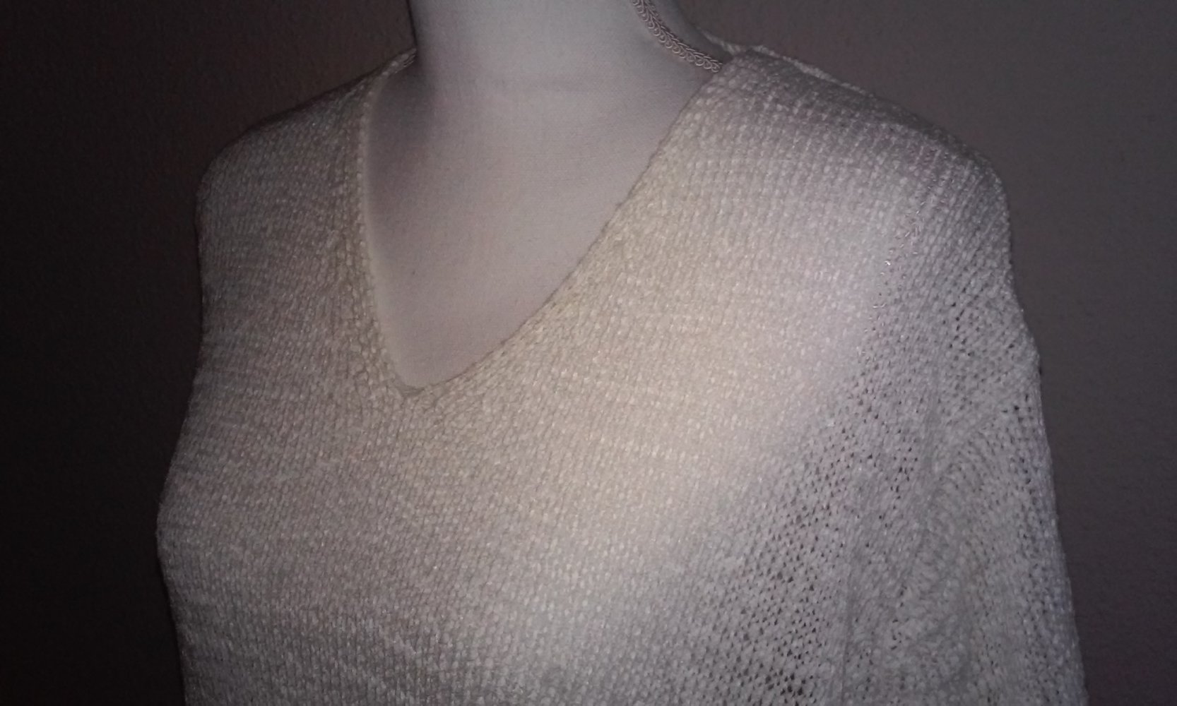 Shirt Pulli Kurzarmpulli Strickpullover ganz luftig weich und leicht