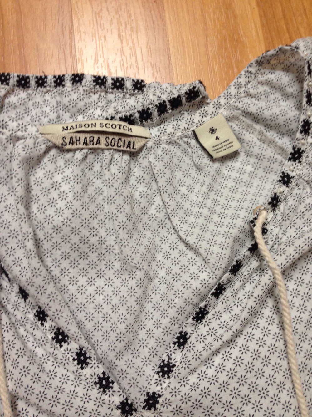 Maison Scotch Sahara Social Bluse Tunika Bohemian 4 38 40 Hippie 