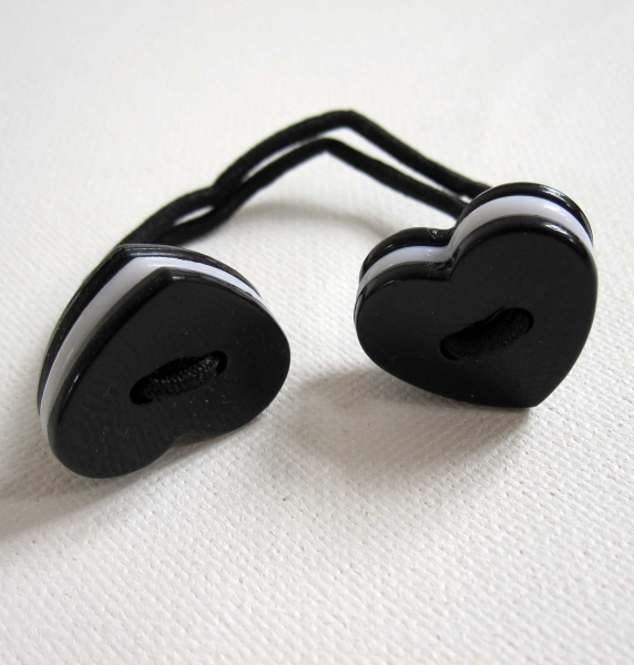 Haarban Set, Herzen und Schleife