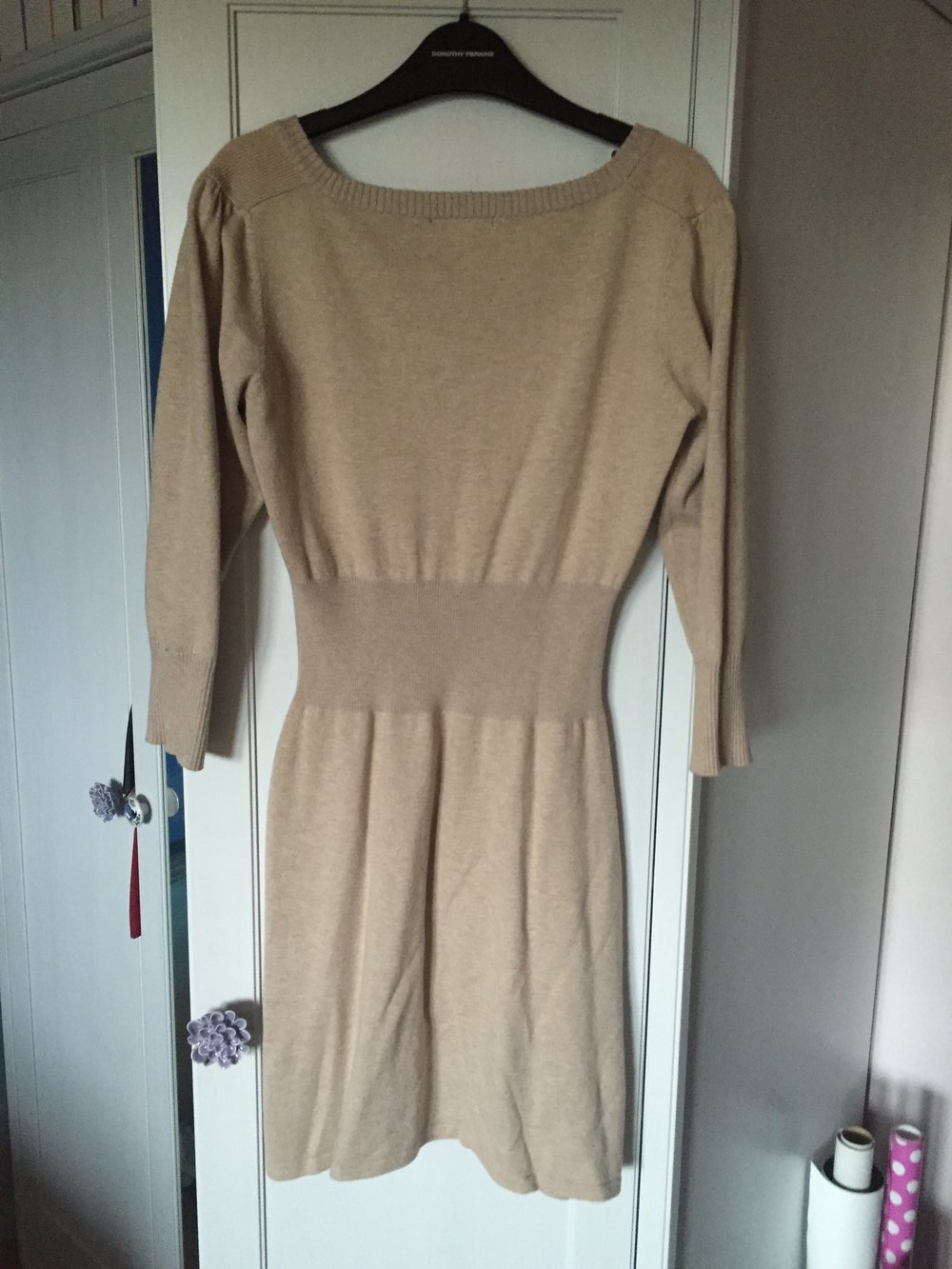 Mango Strickkleid beige XS/S