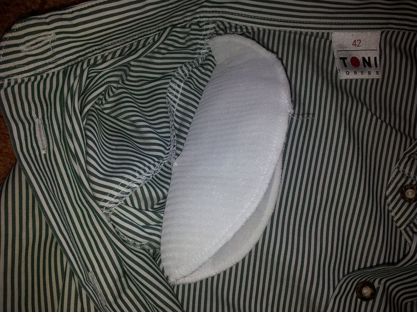  Trachten Bluse grün weiß Streifen Toni Dress Gr. 42 NEU