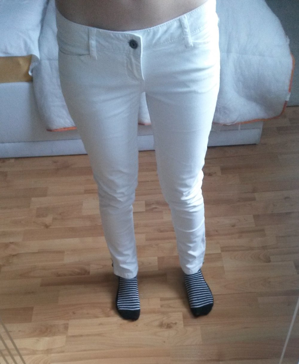 Weiße Hose Gr. 34