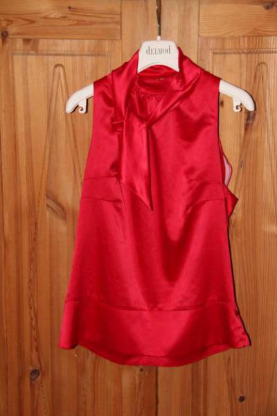 Schicke kurzärmlige Bluse in rot