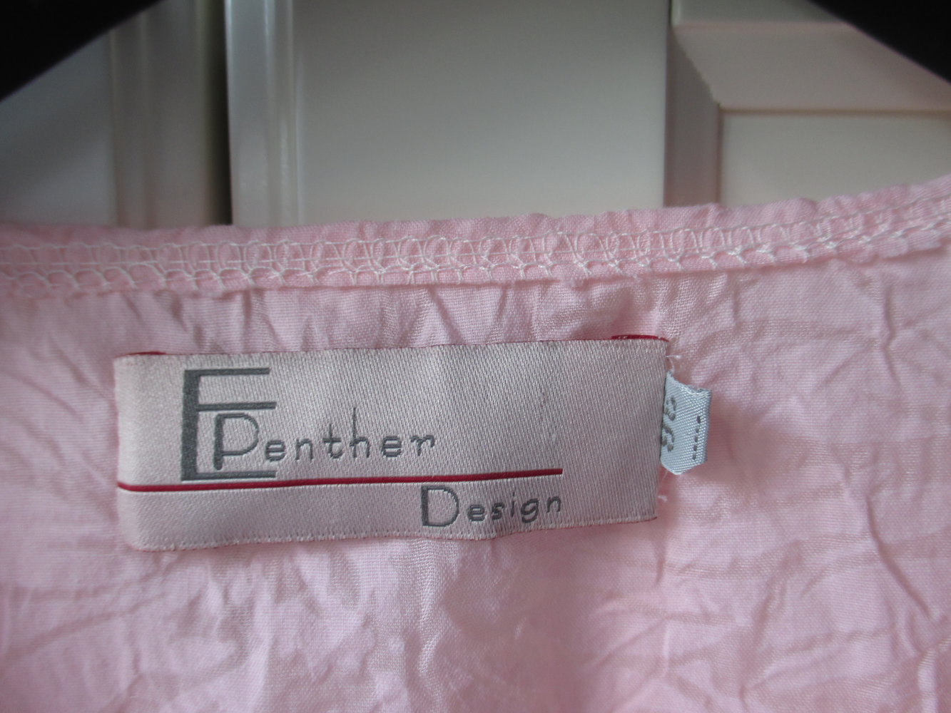 zuckersüße rosa Tunika, Wickeloptik, Boutiqueware, Gr. 36 , E.Penther Design, Ausbrenner, Seide, Baumwolle 