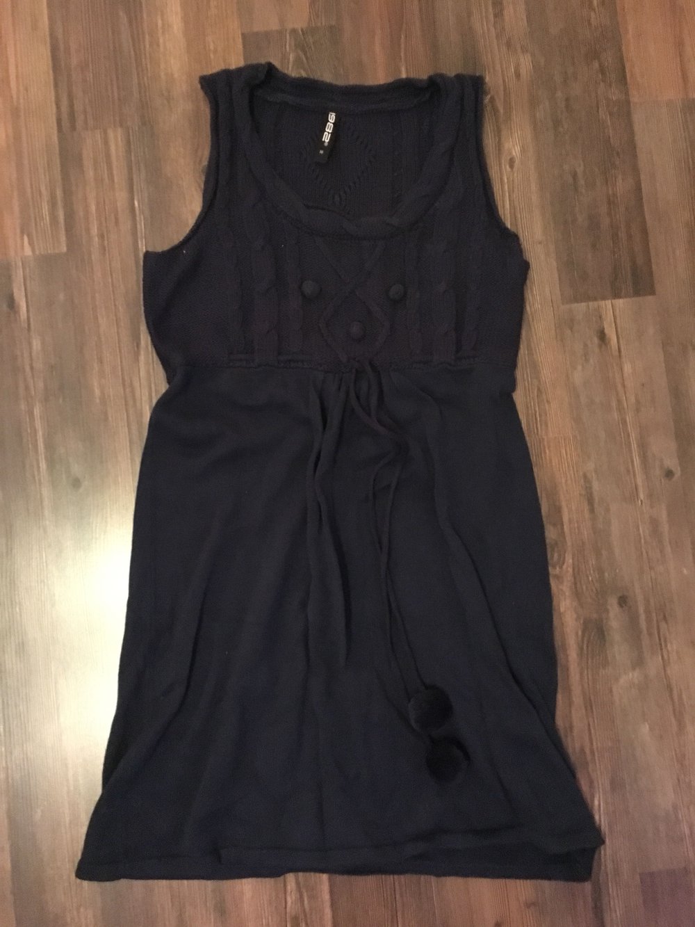 Dunkel blaues Strickkleid Kleid Größe S/M