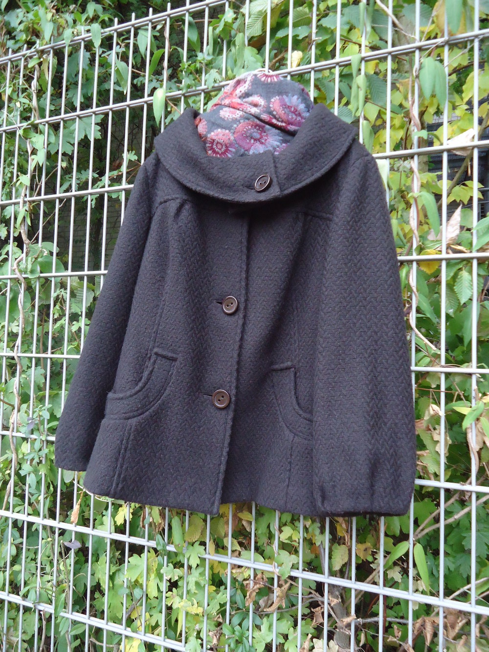Mantel  in kuscheliger Wollmischung