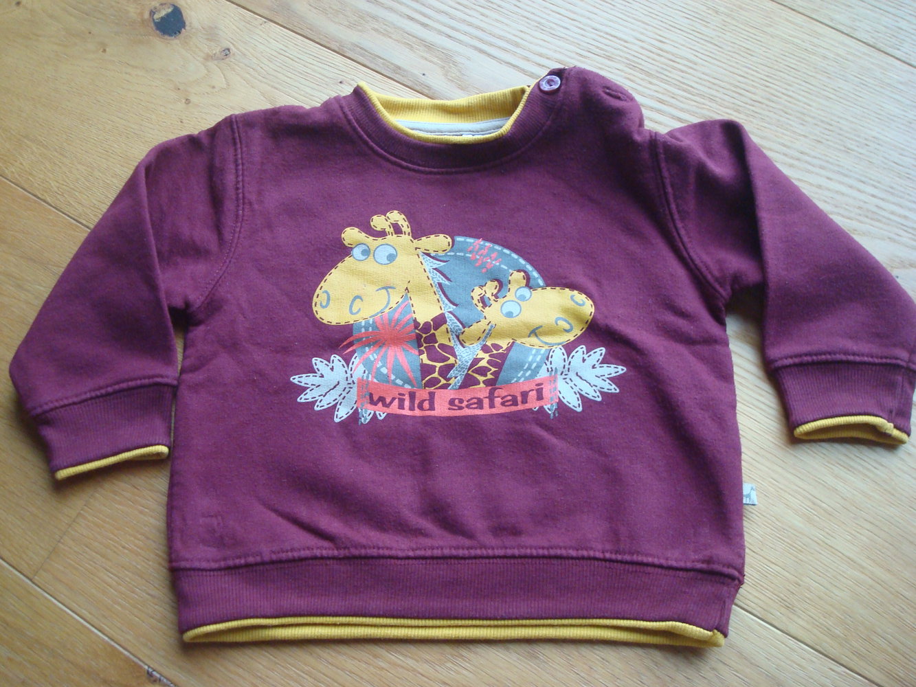 Pullover, Sweatshirt mit Aufdruck Giraffe, unisex, neutral Gr. 80