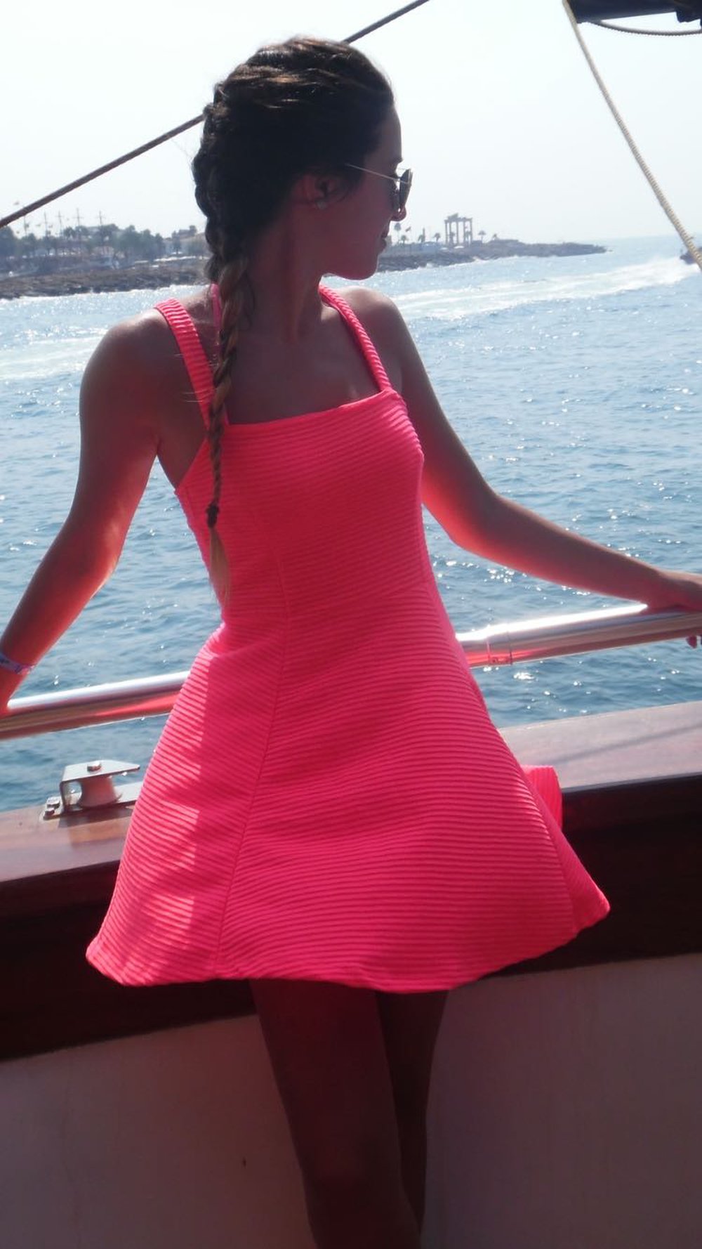 H&M Kleid neon pink süß locker Sommer Kleiderkorb.de