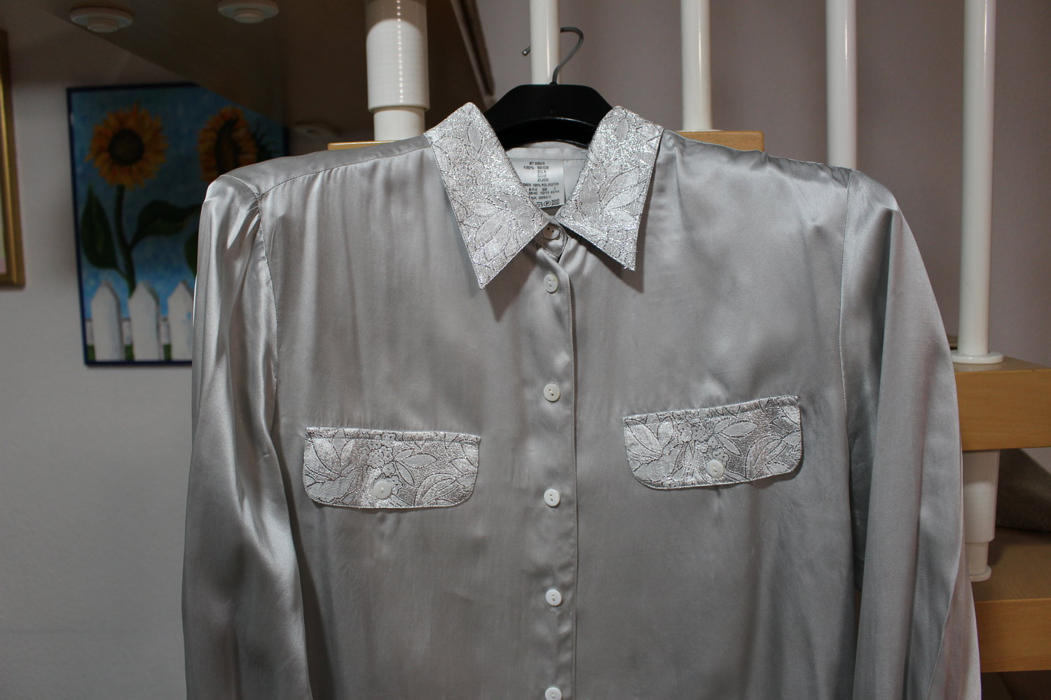 334. Seidenbluse von Heine, Gr. 38-40