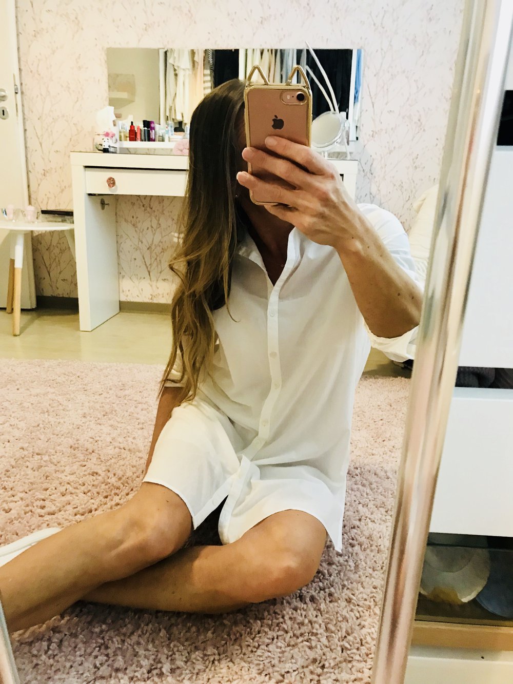 Only Blusenkleid in weiß wie neu Gr 34 Xs Oversize 