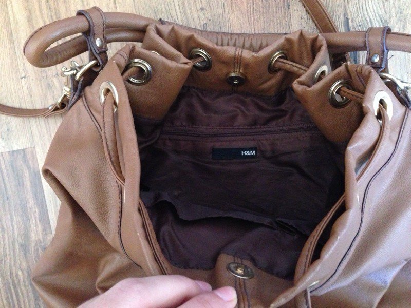 braune, große Tasche von H&M, Seesacktasche, Handtasche