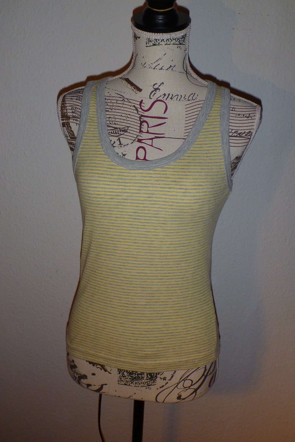 gelb grau gestreiftes Only Top Gr. S/M 36/38