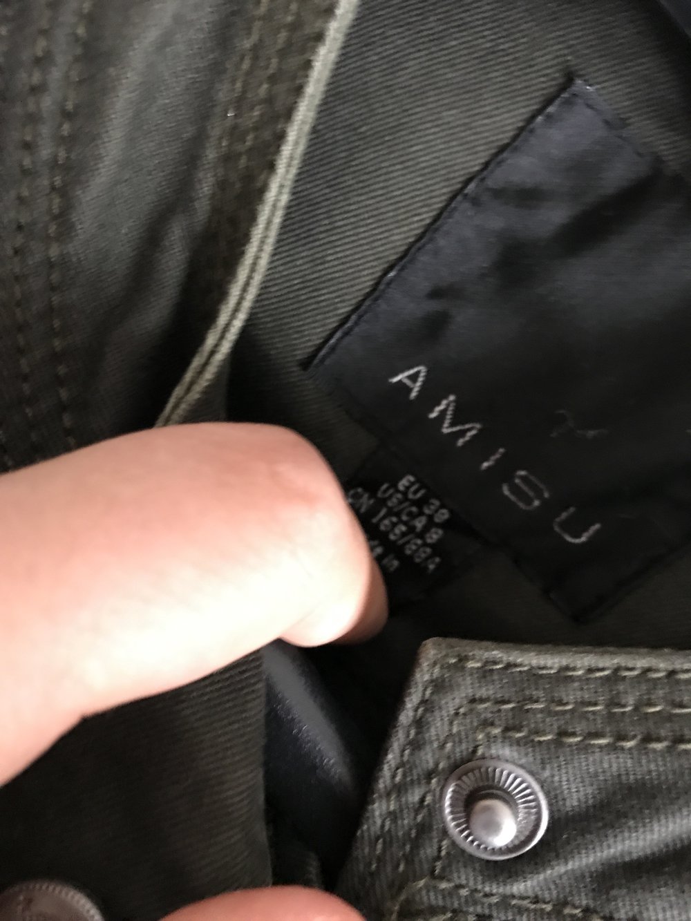 Lederjacke mit Stoff