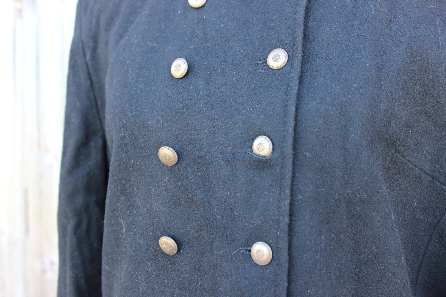 schwarze Vintage Jacke aus Schurwolle, Größe D 42, Trachtenjacke, Schurwolljacke