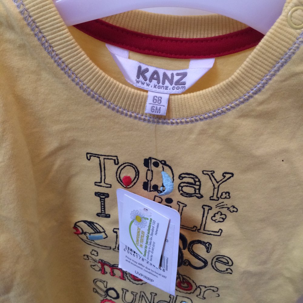 *Süßes neues gelbes Jungen T-Shirt von KANZ / Gr. 68*