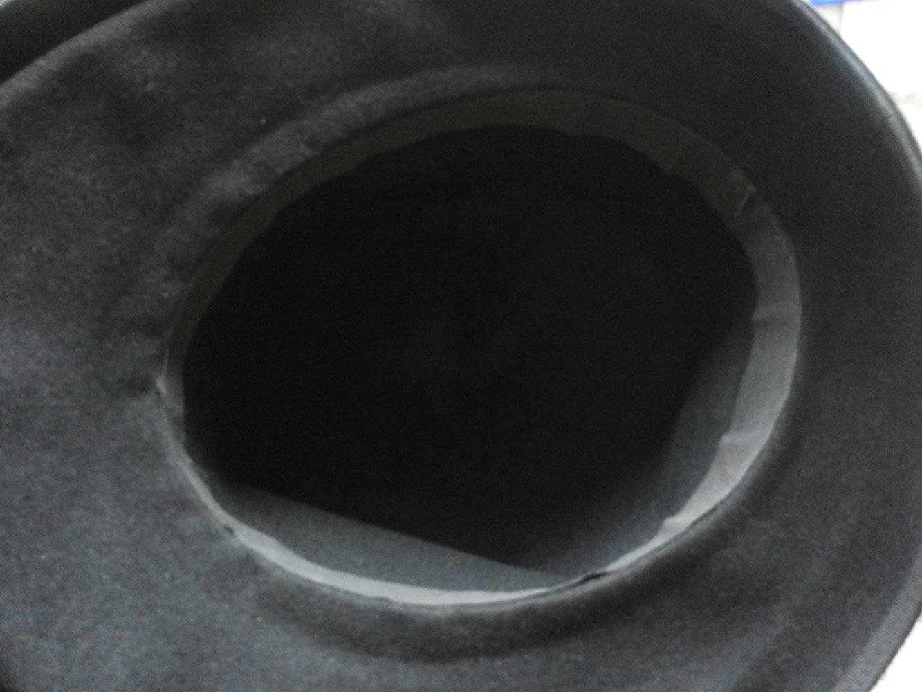 Hut aus schwarzem Samt *Klassiker* *vintage*