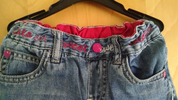 Tolle Thermojeans mit niedlichen Applikationen Gr. 86