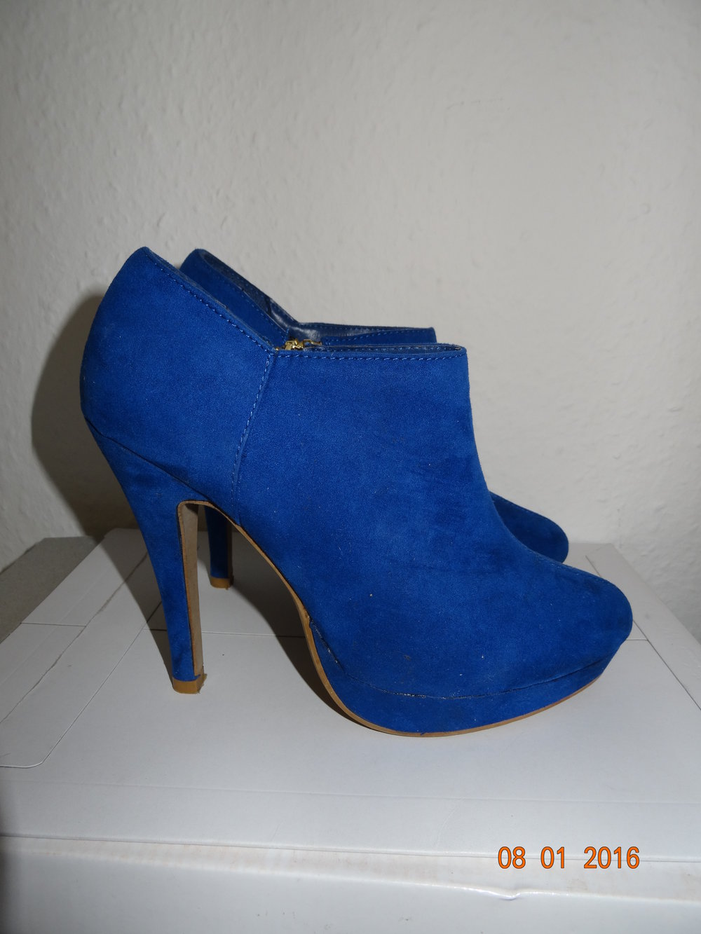 Royal blaue Stiefeletten