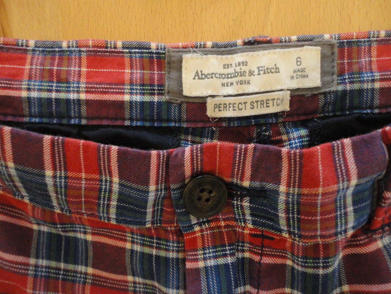 Karierte Hotpants / Shorts von Abercrombie & Fitch