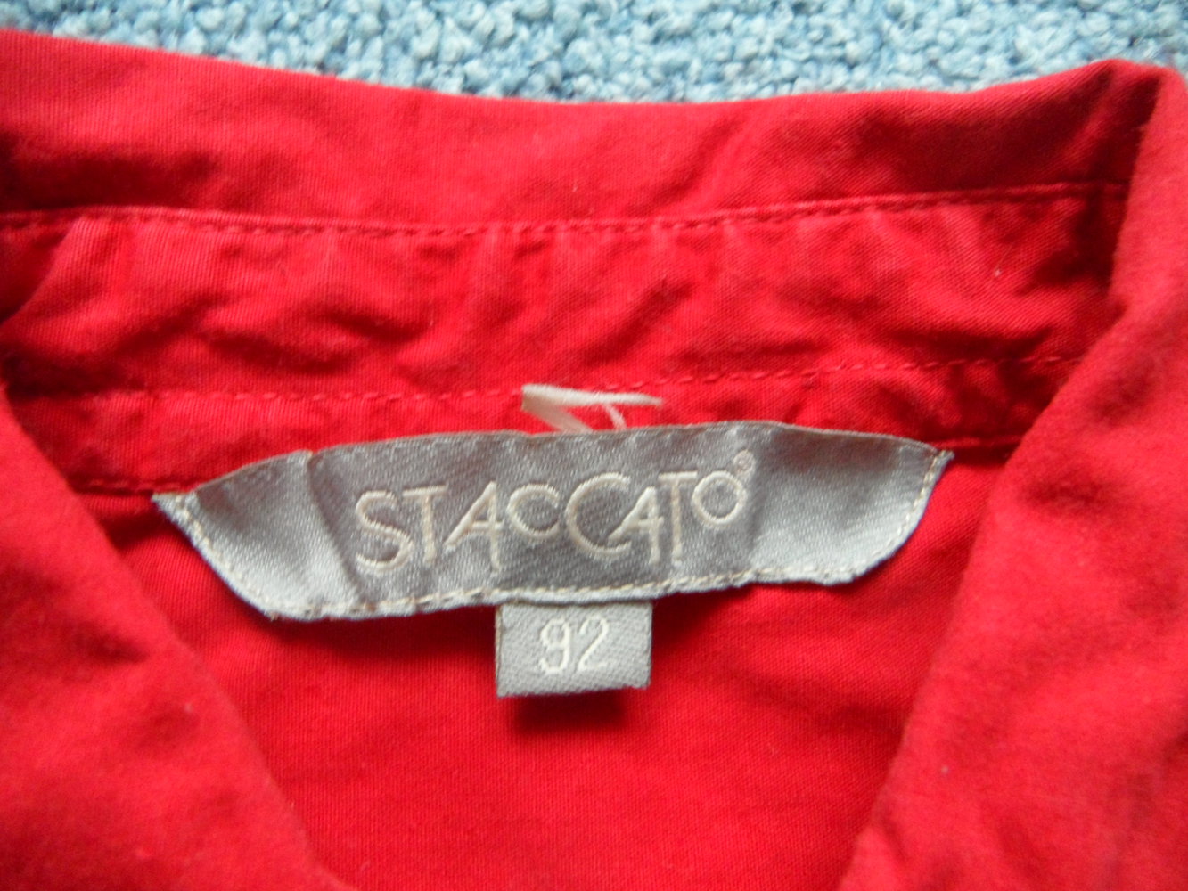 Staccato knallrotes Hemd Gr. 92