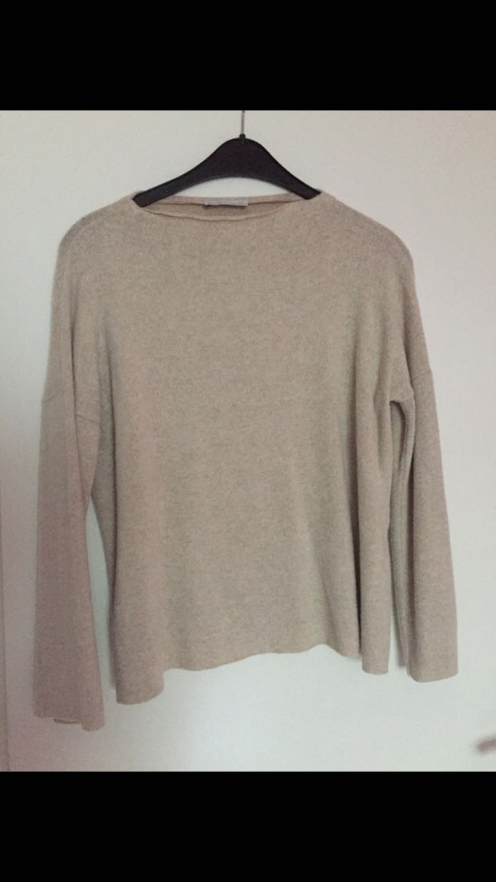 Zara Pullover soft Touch sweater M beige Kaschmir Look weich kuschelig