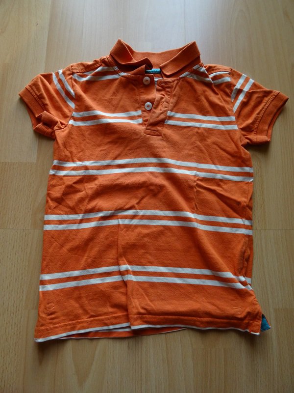 Schönes Poloshirt H & M orange Gr. 110 Polohemd