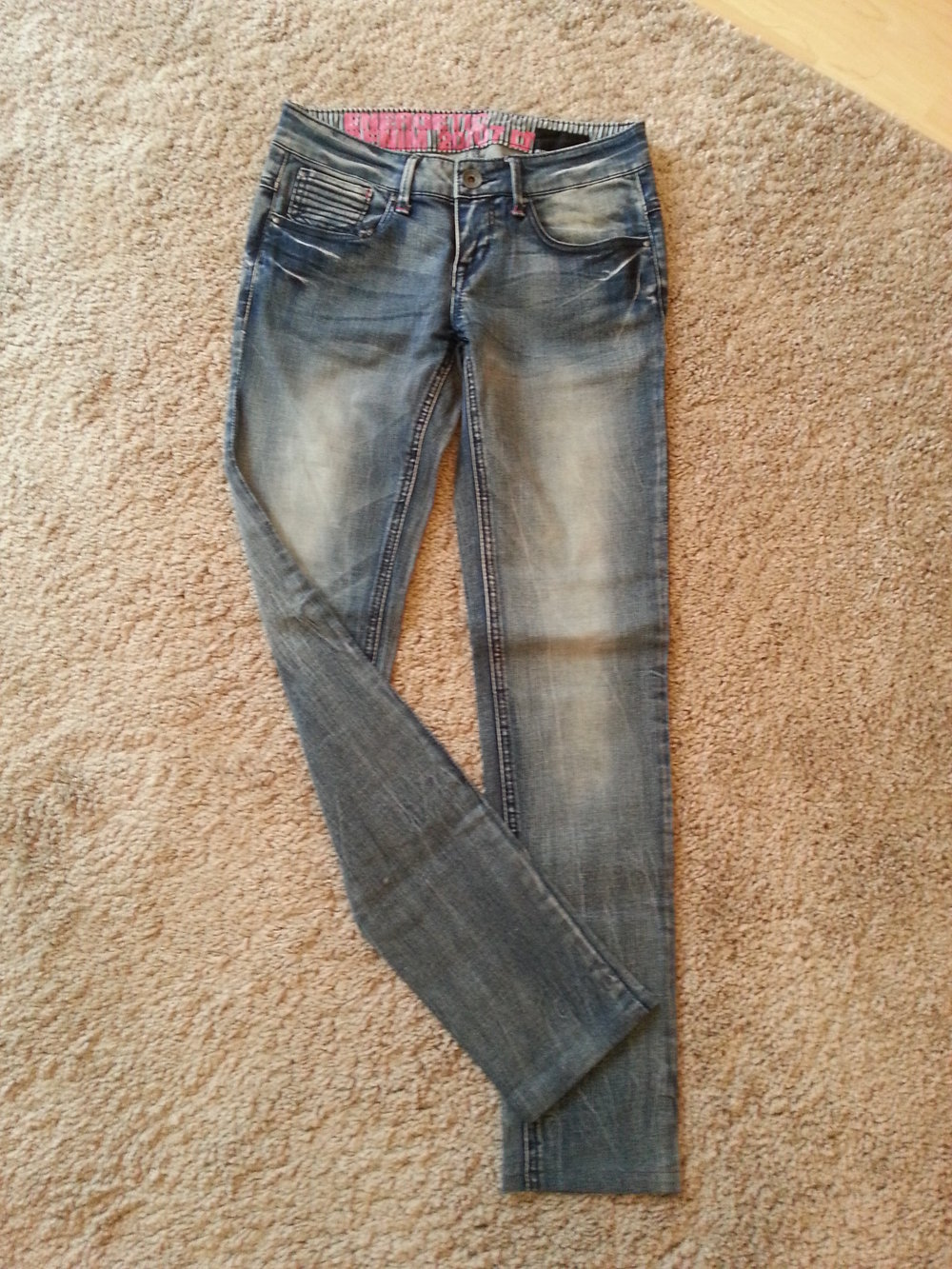 Outfitters Nation Röhren Jeans Blau XXS XS 32 34 24 25 26