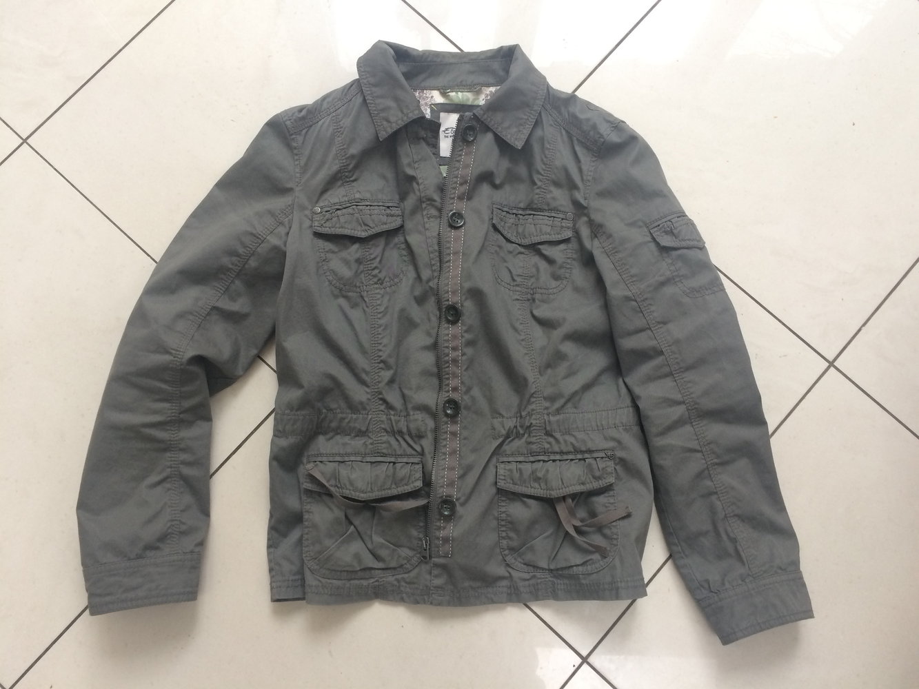 Esprit Baumwolljacke, Parka,  NEU, khaki, Gr 42