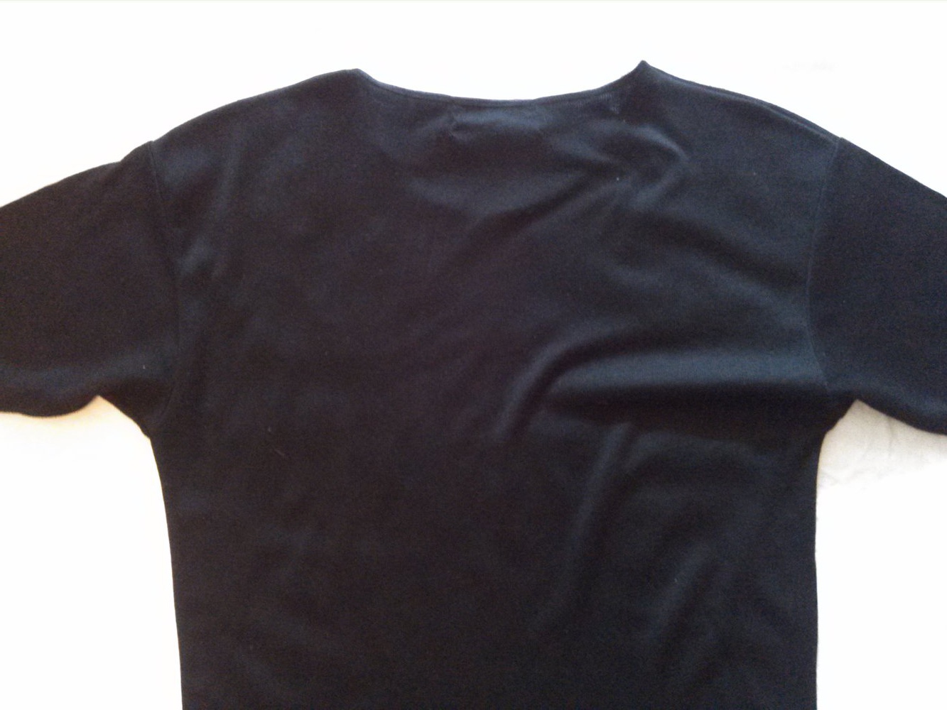 Schönes schwarzes Rundhals T - Shirt  Gr. XL