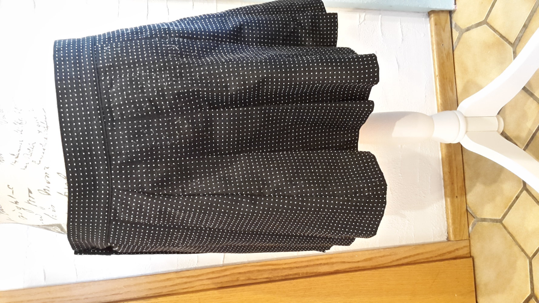 only Faltenrock Schwarz Pünktchen 