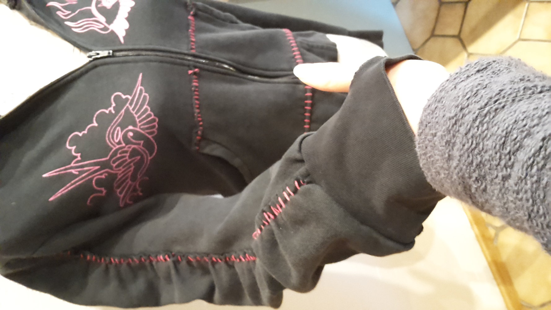 Poizen Industries,Hoody, Zippjacke,S,Rockabella,Gothic,Punk, Emo