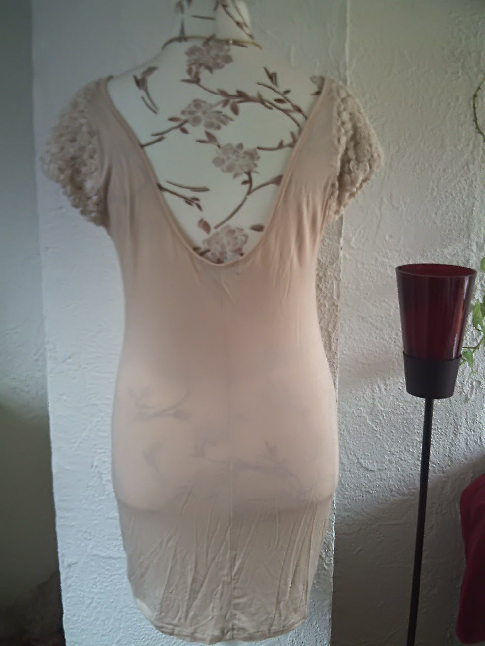 Nude Rosenärmel Kleid Rare London 42 neu