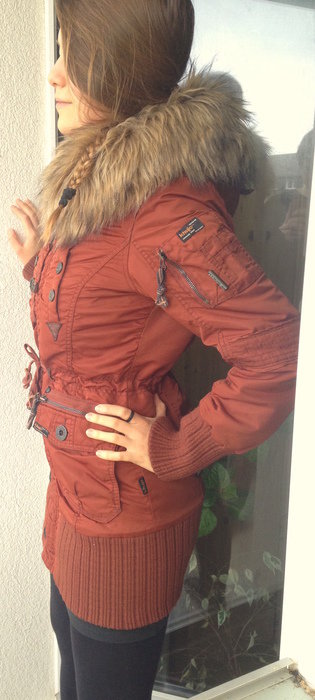 Khujo Mantel Herbst Winter Jacke Trench-Coat  M