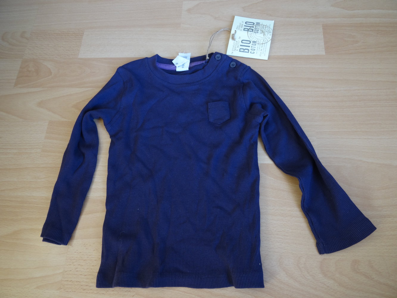 Neues Langarmshirt Pulli Lila - Bio Cotton Gr. 86 - Neu und ungetragen