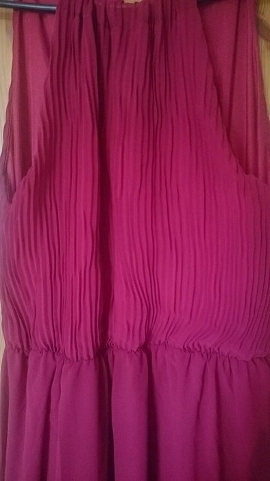 Chiffonkleid Maxikleid weinrot