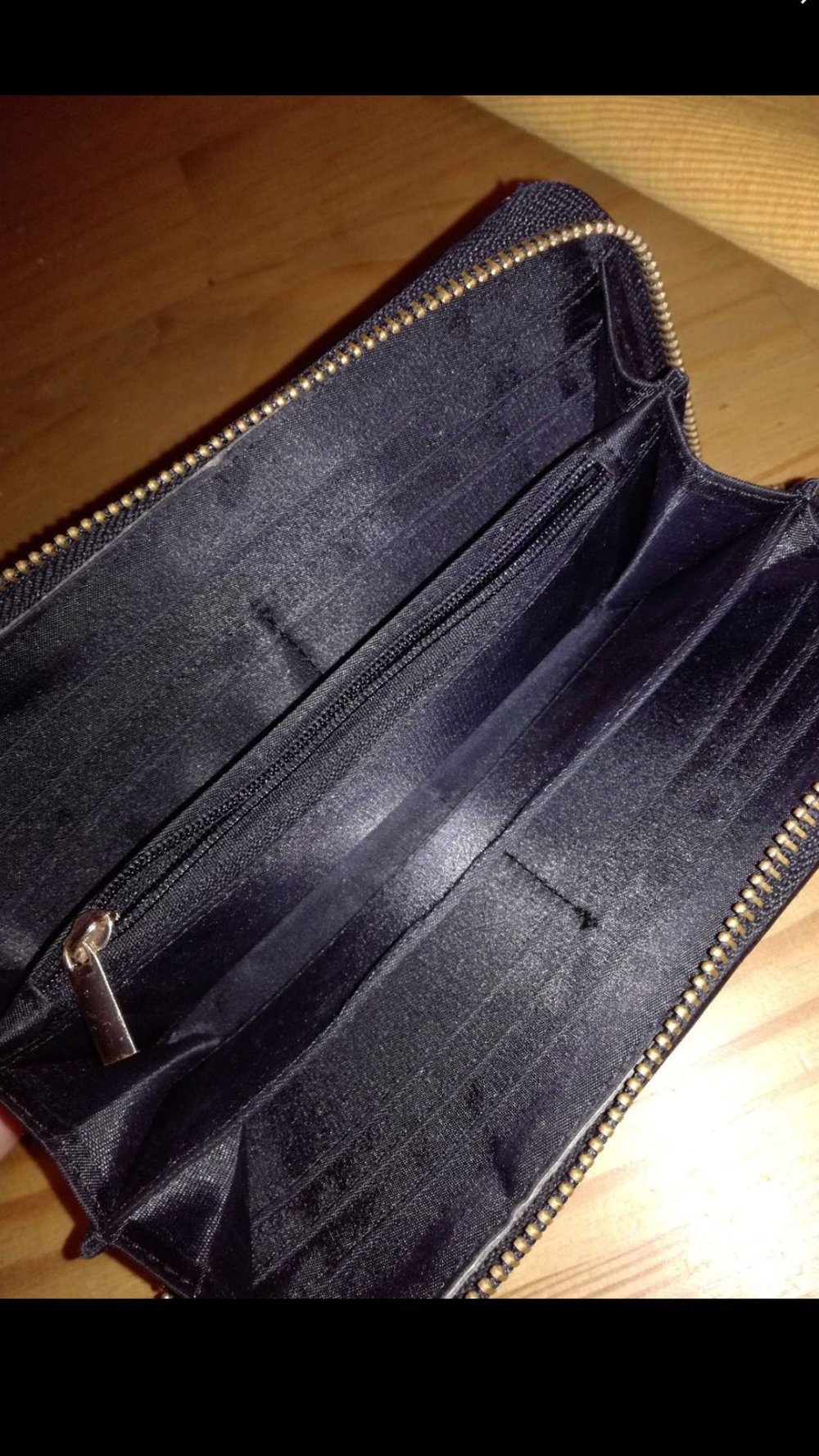 Portemonnaie schwarz lang