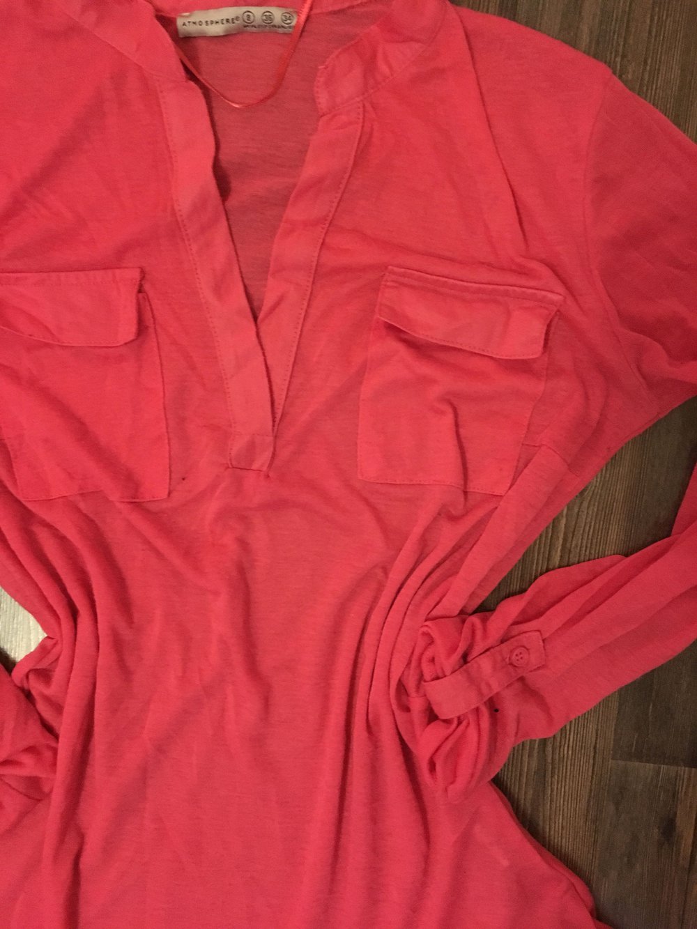 Pinkes langärmeliges Oberteil Größe 34-36