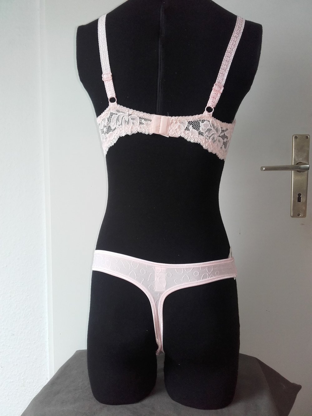 Garel Hanna, rosa Set, BH 75A/B, Tanga M