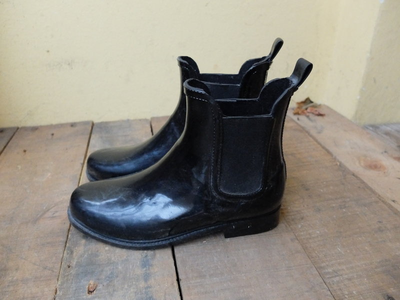 halbhohe Gummistiefel Chelsea Boots Style Hipster Blogger Festival