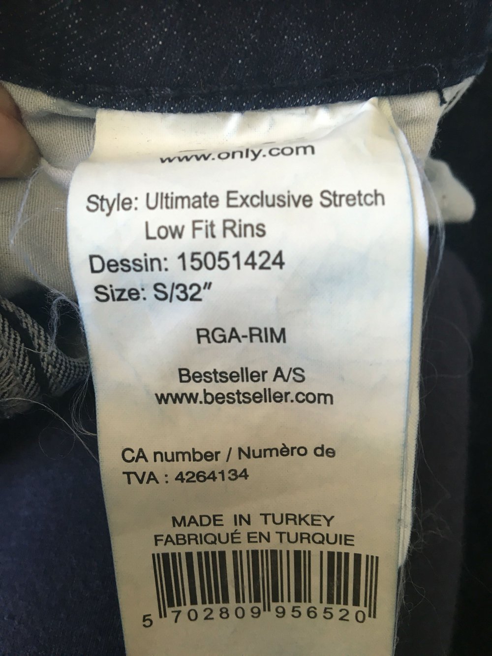 Dunkelblaue Jeans von Only