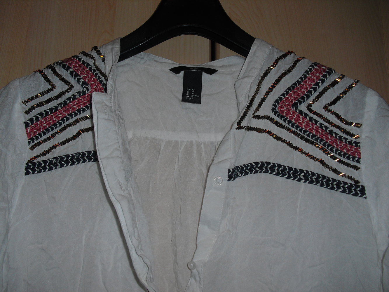 Süße Vokuhila Bluse von H&m Glitzer Orientalisch