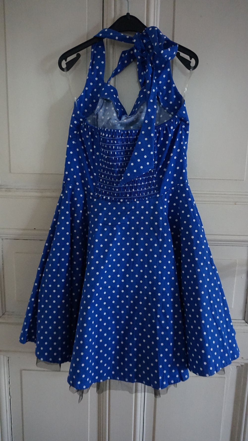 Blaues Polkadot Rockabilly Kleid von H&R London - ungetragen!